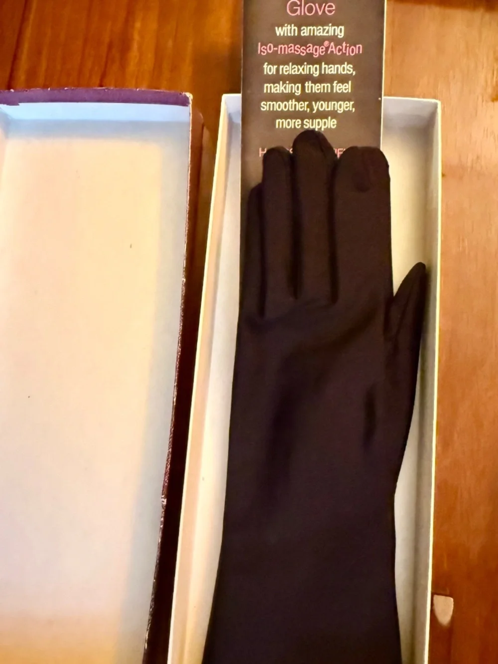 Vintage Aris Black Gloves Womens Size 7 100% Cotton Dress Evening Gloves In Box